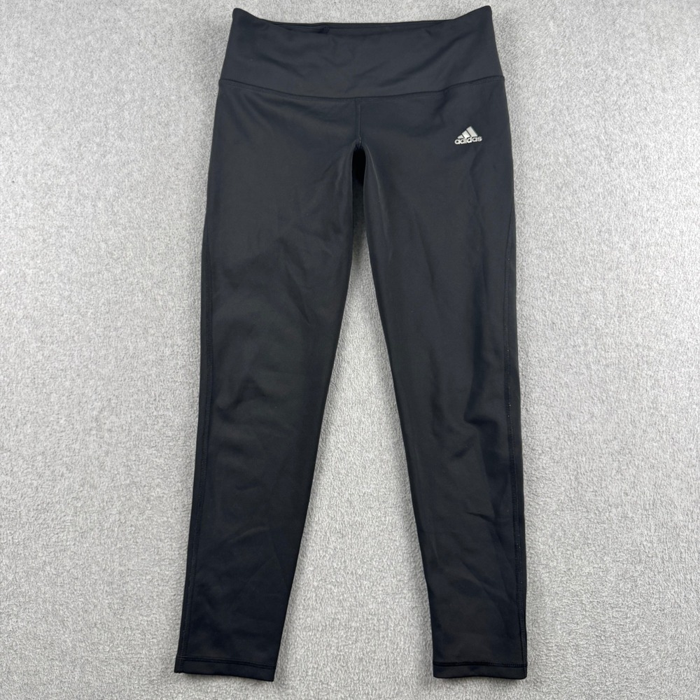 Adidas Leggings Womens M Black Climalite Yoga Activewear Athletic Pants
